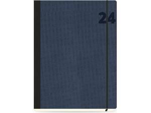 Ημερολόγιο εβδομαδιαίο The Writing Fields Adventure 3070 19x25cm 2024 με λάστιχο flexbook ανάγλυφο εξώφυλλο Royal Blue